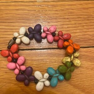 Girls butterfly necklace. Excellent condition.